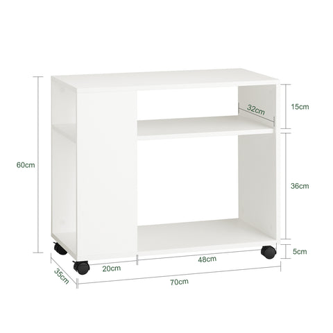Sobuy kapp ratastega CHIPboard White FBT34-W