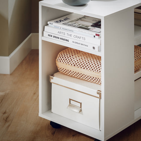 Sobuy kapp ratastega CHIPboard White FBT34-W