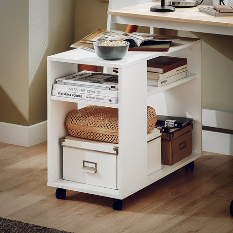 Sobuy kapp ratastega CHIPboard White FBT34-W