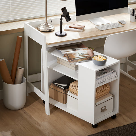 Sobuy kapp ratastega CHIPboard White FBT34-W
