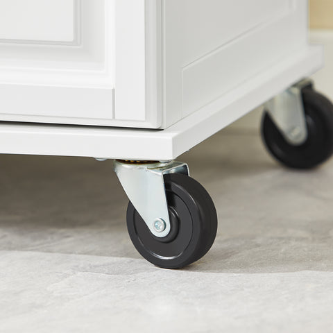 Sobuy köögisaar ratastega valge FKW100-I