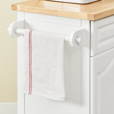 Sobuy köögisaar ratastega valge FKW100-I