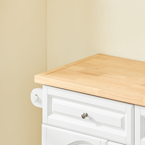 Sobuy köögisaar ratastega valge FKW100-I