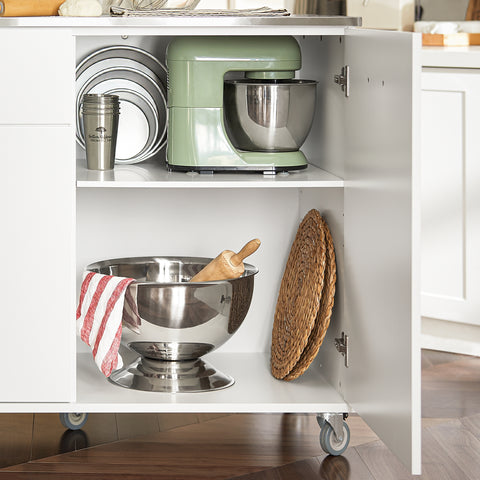 Sobuy köögisaar koos rattahoidlaga FKW117-W