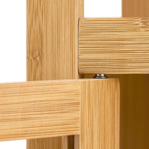 Sobuy köögikapp ratastega bambusepuu beež fkw53-n