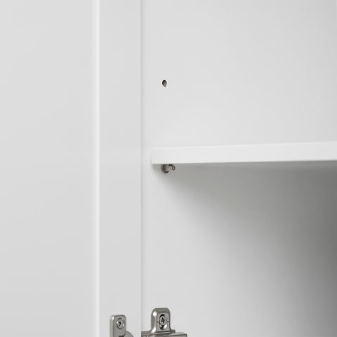 SoBuy FKW71-II-WN Keittiövaunu pyörillä, keskeinen keittiösaareke jatkettavalla työtasolla, liikkuva tarjoiluvaunu keittiöön tai ruokasaliin, valkoinen säilytyskaluste 115x46/71x92 cm