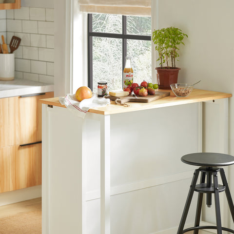 Sobuy Köögisaar ratastega valge FKW74-I