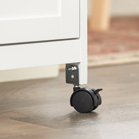 Sobuy köögikapp ratastega valge FKW79-W