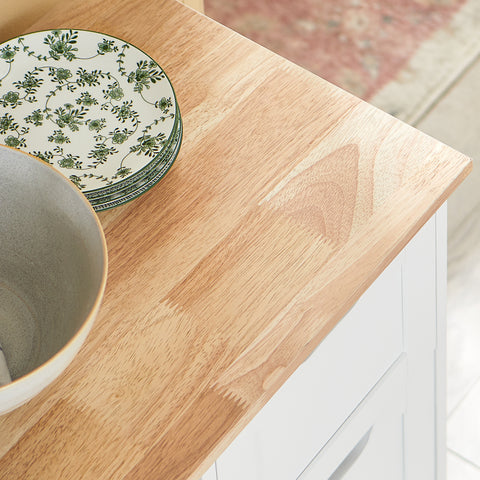 Sobuy köögikapp ratastega valge FKW79-W