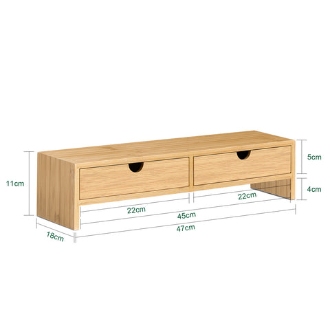 Sobuy Display Podity 2 kastid Bambusepuu looduslik FRG198-N