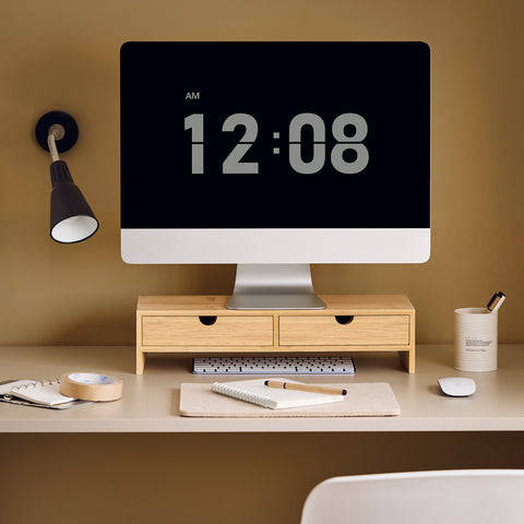 Sobuy Display Podity 2 kastid Bambusepuu looduslik FRG198-N