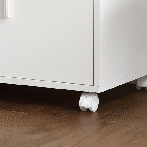 Sobuy Köögikapp ratastega valge FRG241-W