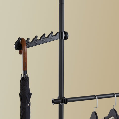 Sobuy riidekapi komplekt metall ja polüpropüleenist plastist must FRG34-SCHO