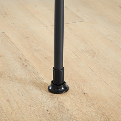 Sobuy riidekapi komplekt metall ja polüpropüleenist plastist must FRG34-SCHO