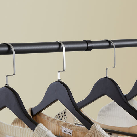 Sobuy riidekapi komplekt metall ja polüpropüleenist plastist must FRG34-SCHO