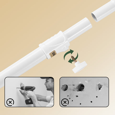 SoBuy FRG34-II-W Tukeva teleskooppinen vaateripustin – Säädettävä avoin vaatekaappi tangoilla ja hyllyillä, naulakko makuuhuoneeseen tai vaatehuoneeseen, Valkoinen