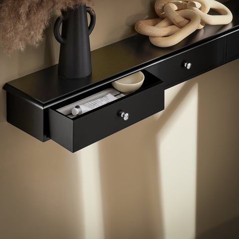 Sobuy seinakapp kitsas seinariiul seinal 3 kasti fRG43-L-SCH