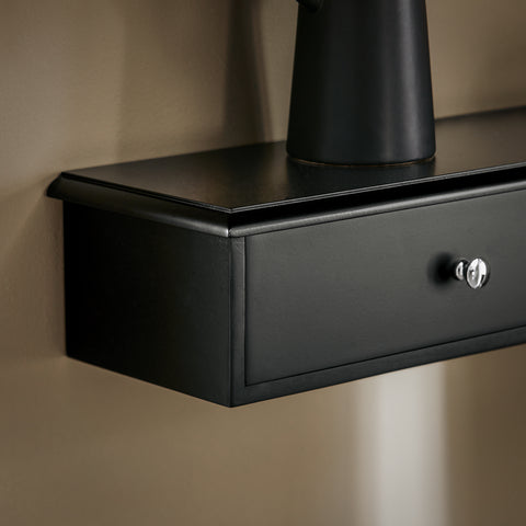 Sobuy seinakapp kitsas seinariiul seinal 3 kasti fRG43-L-SCH