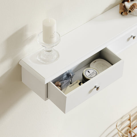Sobuy seinakapp 3 korvi kiudlaud valge frg43-l-w