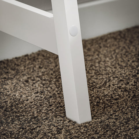 Sobuy PC-tabel 2 riiul puidust kiudplaat valge frg60-w