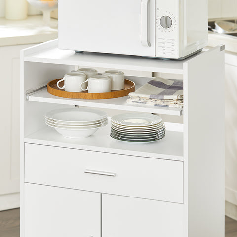 Sobuy köögikapp ratastega valge FSB09-W