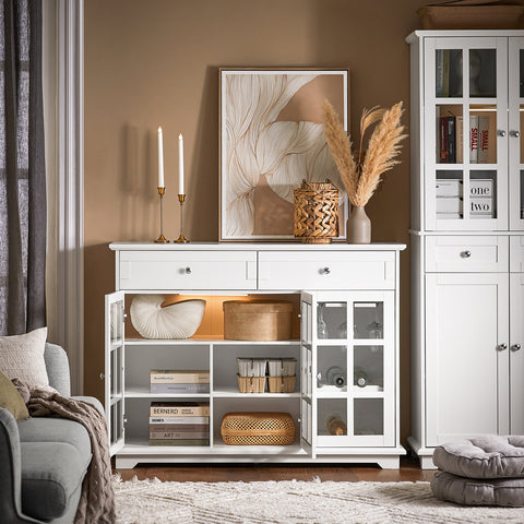 Sobuy sensaki köögikapp showcase kapid köögikapid FSB77-W