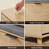 SoBuy FSR211-N kenkäpenkki säilytystilalla – kapea 24 cm eteispenkki, kenkäsäilytys 8 parille, 100 × 24 × 50 cm, luonnonpuu