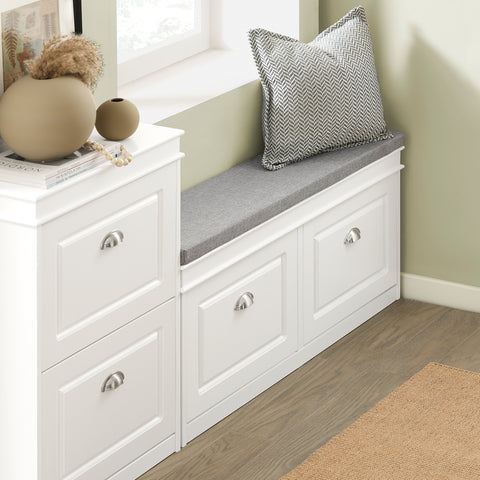 Sobuy hoiupink padjaga kiudlaua jaoks valge FSR64-W