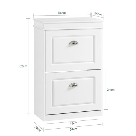 Sobuy kingakapp 2 ust puidukiust kaabel valge FSR78-W