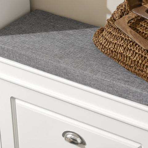 Sobuy hoiupink padjaga kiudlaua jaoks valge FSR82-W-W