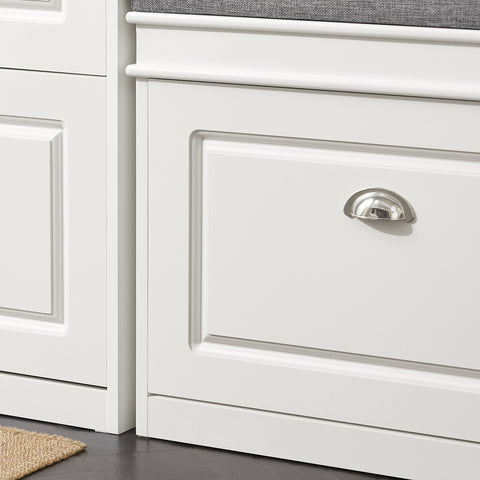 Sobuy hoiupink padjaga kiudlaua jaoks valge FSR82-W-W