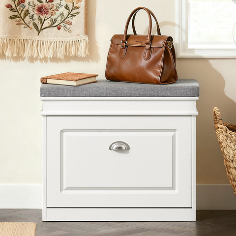 Sobuy hoiupink padjaga kiudlaua jaoks valge FSR82-W-W