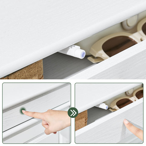 SoBuy FSR94-WG Kengänsäilytyskaappi 3 Kääntyvällä Lokerolla, Eteisen Kenkäkaappi, 12 Parille Kenkiä, Kapea Kenkähylly Käytävään, 53x24x118cm Vanha Valkoinen Puuviimeistely