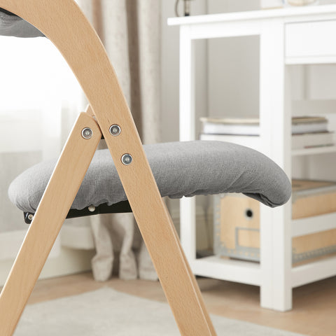 Sobuy kokkupandav tool tahke puit hall fst92-n