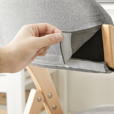 Sobuy kokkupandav tool tahke puit hall fst92-n