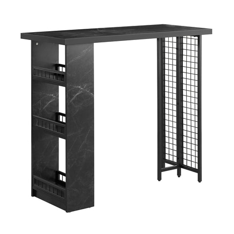 Sobuy baarilaud kõrge tabel 3 riiulid FWT100-SCH