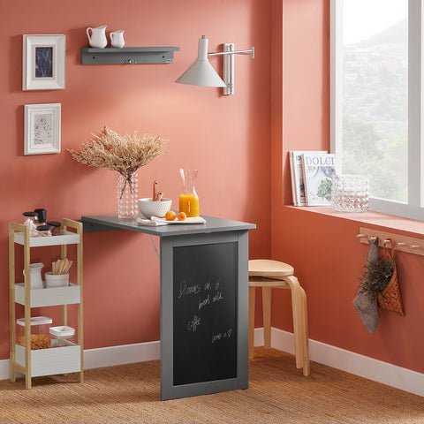 Sobuy Wall Clap Table Chalkitahvel kokkupandav laudriba laud FWT20-HG