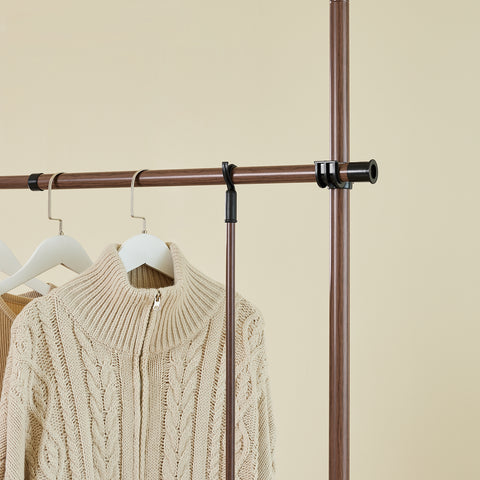 Sobuy garderoobikomplekt metall ja polüpropüleenist plastist pruun KLS04-BB