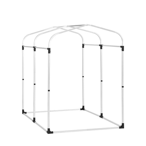 SoBuy KLS11-BL Puutarhavaja, vedenpitävä ulkovaja, moottoripyörän suoja koukuilla, pyörä- ja työkalukatos, pyörän säilytys, vaaleansininen, 120x176x163 cm