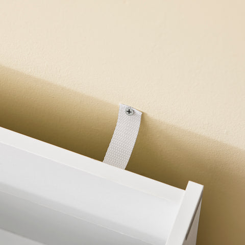 Sobuy lasteraamatukapi puidukiust ruudukujuline valge KMB01-W