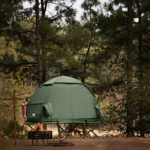 SoBuy 7-in-1 Teltta 1 Hengelle – Retkiteltta | 193x86x160cm Vihreä OGS32-GR