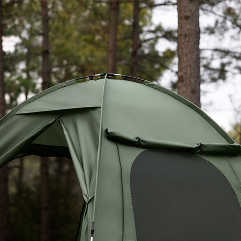 SoBuy Teltta 2 Hengelle - Ja Kenttäsänky, 2-in-1 Retkiteltta | 193x145x185cm Vihreä OGS32-II-L-GR