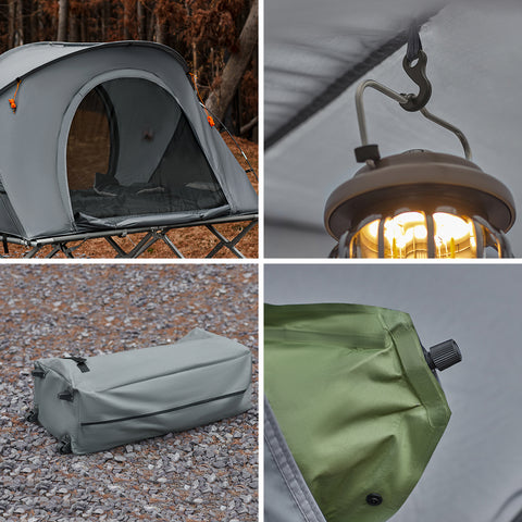 Sobuy 2-persel metall ja polüpropüleenhall OGS60-L-HG