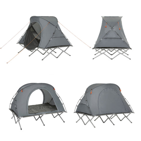Sobuy 2-persel metall ja polüpropüleenhall OGS60-L-HG