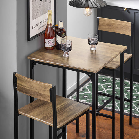 Sobuy söögirühm 2 inimesele kiudlauale ja metallist beeži OGT27-N