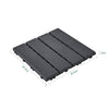 SoBuy SDA14-HG terassilaatat 15 kpl – klikattavat ulkolaatat parvekkeelle, terassille ja puutarhaan, harmaa, 30,5 × 30,5 × 2 cm