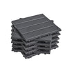 SoBuy SDA14-HG terassilaatat 15 kpl – klikattavat ulkolaatat parvekkeelle, terassille ja puutarhaan, harmaa, 30,5 × 30,5 × 2 cm