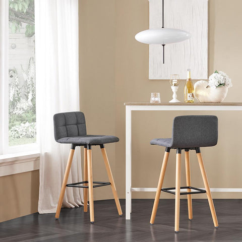 Sobuy 2 baari väljaheite kummist puit ja metallhall FST50-DGX2