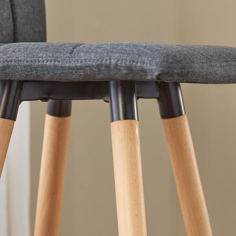 Sobuy 2 baari väljaheite kummist puit ja metallhall FST50-DGX2