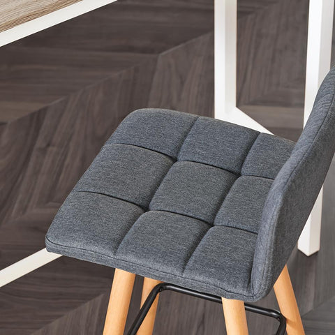 Sobuy 2 baari väljaheite kummist puit ja metallhall FST50-DGX2